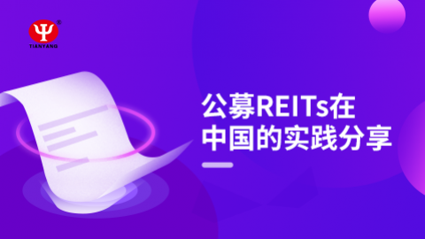 公募REITs在中国的实践分享 